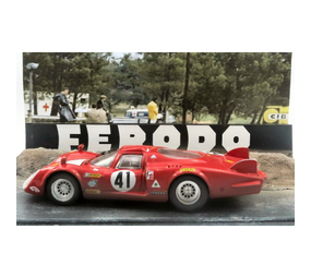 Alfa Romeo Alfa Romeo 33.2 Long Tail #41 Team Autodelta 24H Le Mans 1968 (Diorama) - 1:43 - Best Model Alfa Romeo Alfa Romeo 33.2 Long Tail #41 Team Autodelta 24H Le Mans 1968 (Diorama) - 1:43 - Best Model