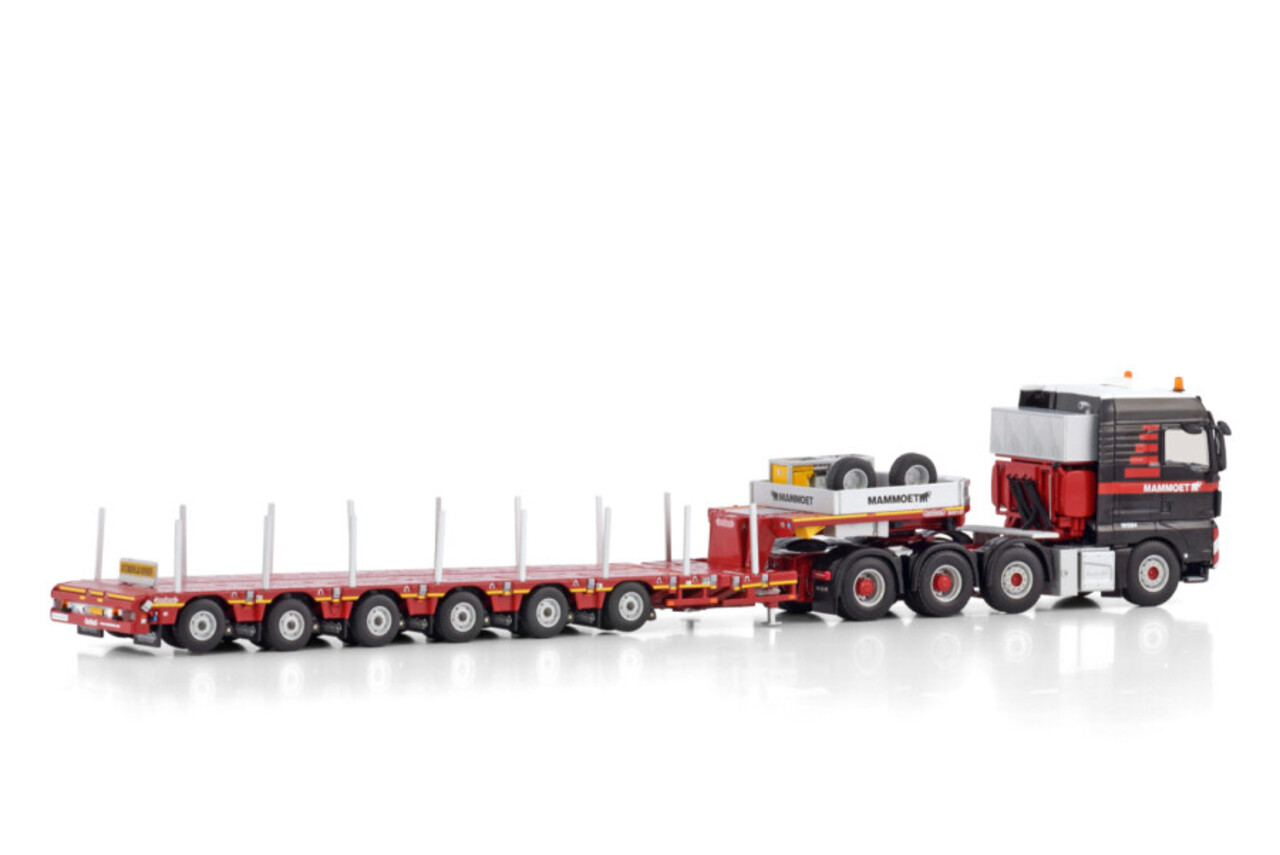 MAN MAN TGX XLX Euro 6C (Facelift) 8x4 + Manoovr 6 Axle 'Mammoet' - 1:50 - WSI Models MAN MAN TGX XLX Euro 6C (Facelift) 8x4 + Manoovr 6 Axle 'Mammoet' - 1:50 - WSI Models