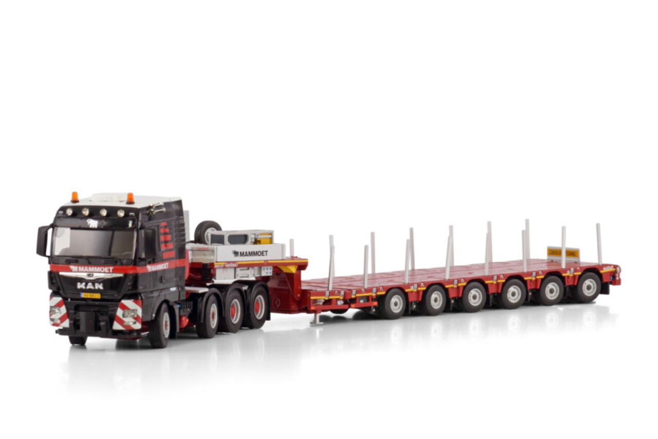 MAN MAN TGX XLX Euro 6C (Facelift) 8x4 + Manoovr 6 Axle 'Mammoet' - 1:50 - WSI Models MAN MAN TGX XLX Euro 6C (Facelift) 8x4 + Manoovr 6 Axle 'Mammoet' - 1:50 - WSI Models