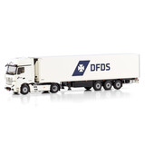 Mercedes-Benz Mercedes-Benz Actros MP5 Giga Space 4x2 + Reefer Semitrailer 3 Axle 'DFDS' - 1:50 - WSI Models Mercedes-Benz Mercedes-Benz Actros MP5 Giga Space 4x2 + Reefer Semitrailer 3 Axle 'DFDS' - 1:50 - WSI Models