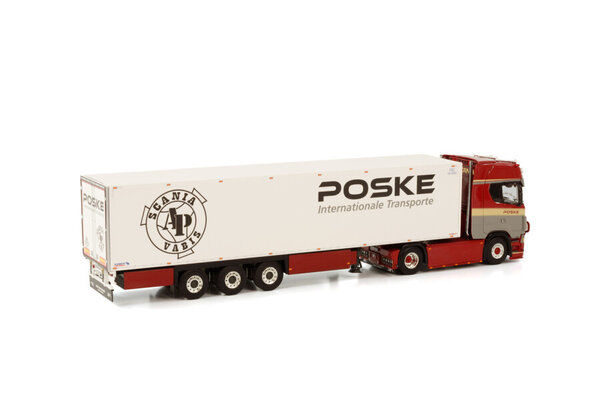 Scania Scania S Highline CS20H 4x2 + Reefer Trailer 3 Axle 'Poske' - 1:50 - WSI Models Scania Scania S Highline CS20H 4x2 + Reefer Trailer 3 Axle 'Poske' - 1:50 - WSI Models