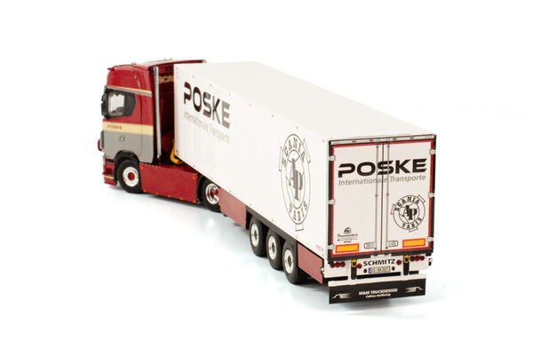 Scania Scania S Highline CS20H 4x2 + Reefer Trailer 3 Axle 'Poske' - 1:50 - WSI Models Scania Scania S Highline CS20H 4x2 + Reefer Trailer 3 Axle 'Poske' - 1:50 - WSI Models