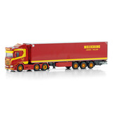 Scania Scania R Normal CR20N 6x2 Twin Steer + Reefer Semitrailer 3 Axle 'Meijering Transport' - 1:50 - WSI Models