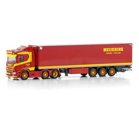 Scania Scania R Normal CR20N 6x2 Twin Steer + Reefer Semitrailer 3 Axle 'Meijering Transport' - 1:50 - WSI Models Scania Scania R Normal CR20N 6x2 Twin Steer + Reefer Semitrailer 3 Axle 'Meijering Transport' - 1:50 - WSI Models
