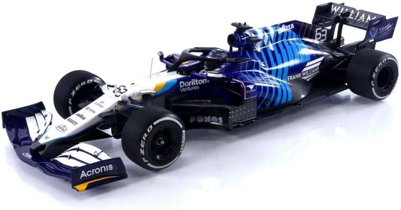 Formule 1 Williams Racing Mercedes FW43B #63 (G. Russell) Saudi Arabian GP 2021 - 1:18 - Minichamps Formule 1 Williams Racing Mercedes FW43B #63 (G. Russell) Saudi Arabian GP 2021 - 1:18 - Minichamps