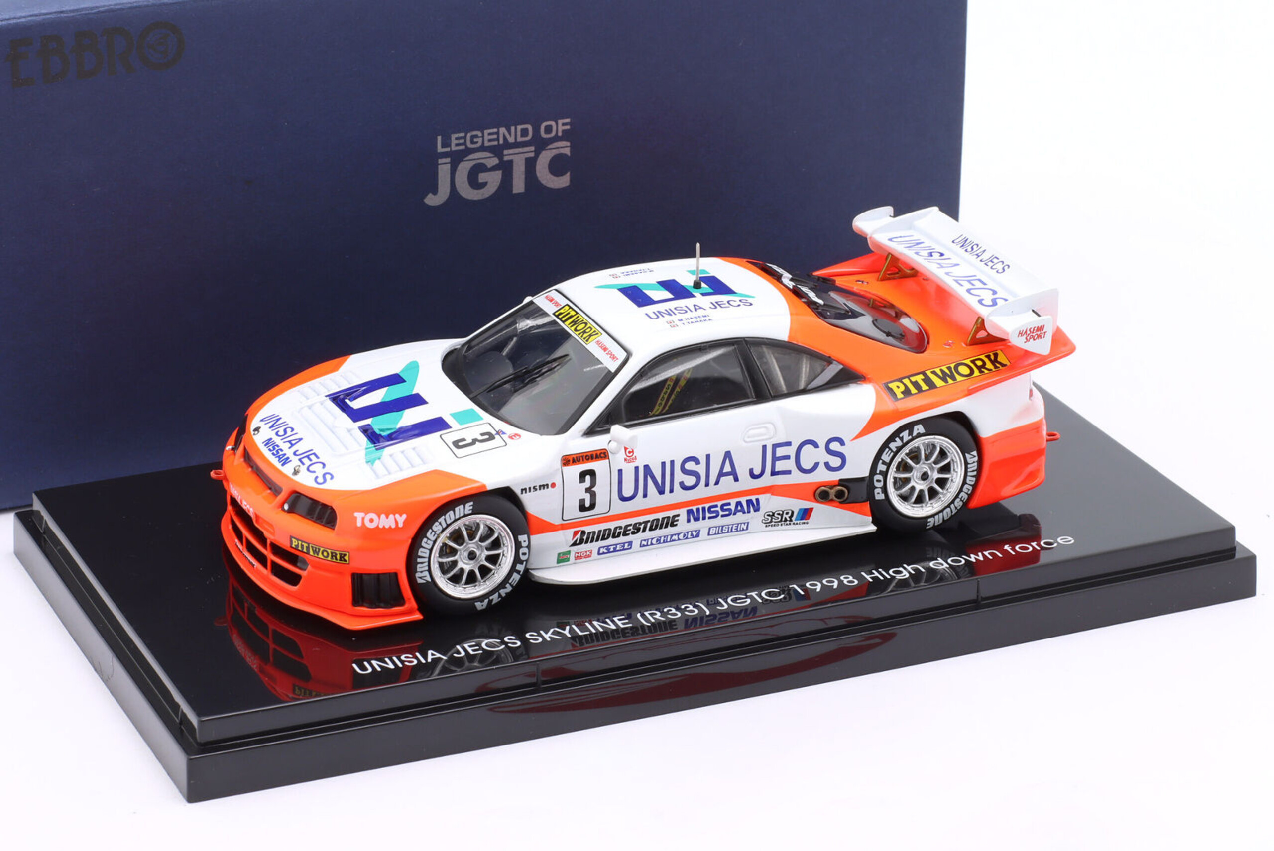 Nissan Unisia Jecs Skyline (R33) #3 JGTC (HDF) 1998 - 1:43 - Ebbro - HMKT