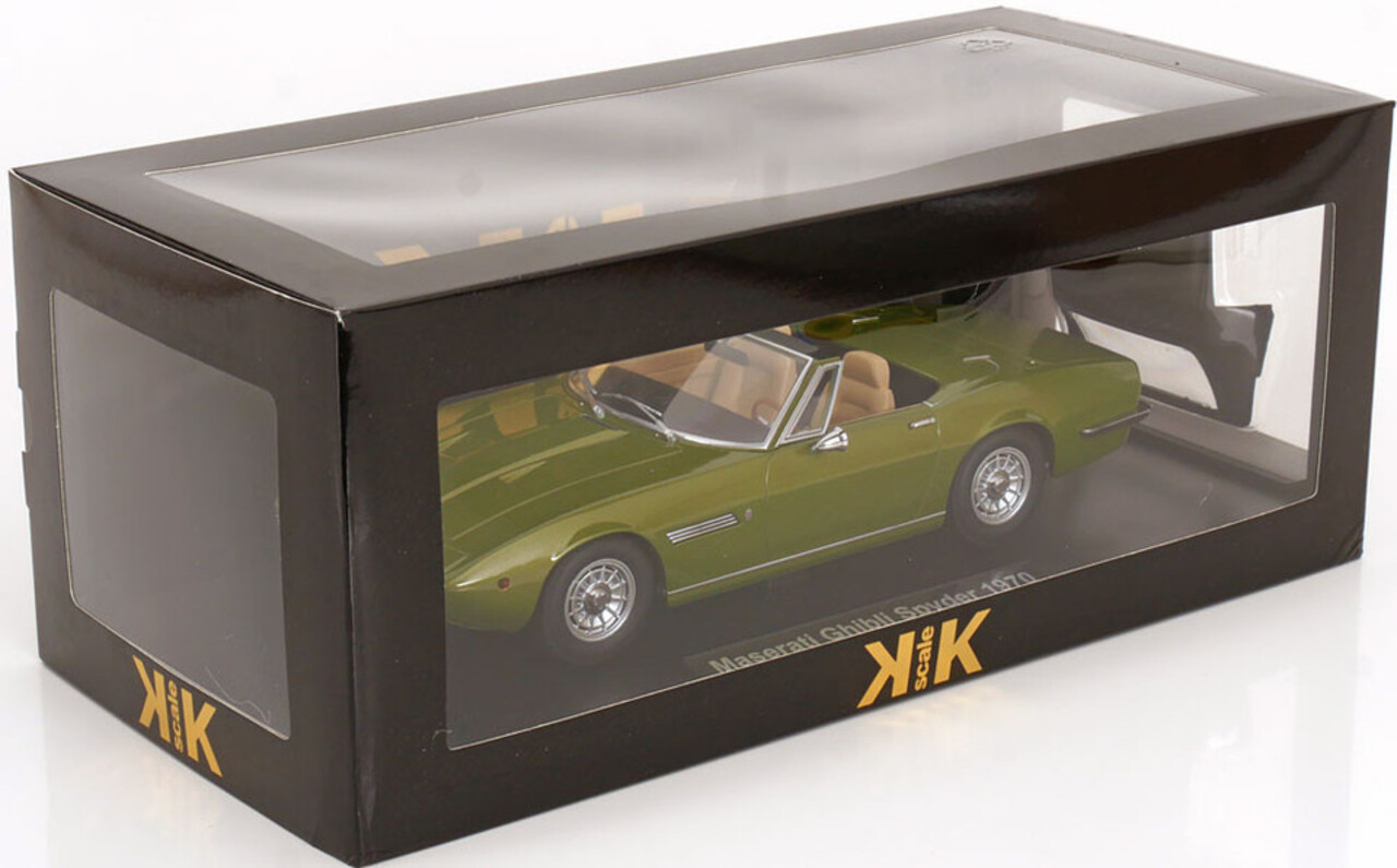 Maserati Maserati Ghibli Spider Cabriolet Open 1970 - 1:18 - KK Scale Maserati Maserati Ghibli Spider Cabriolet Open 1970 - 1:18 - KK Scale