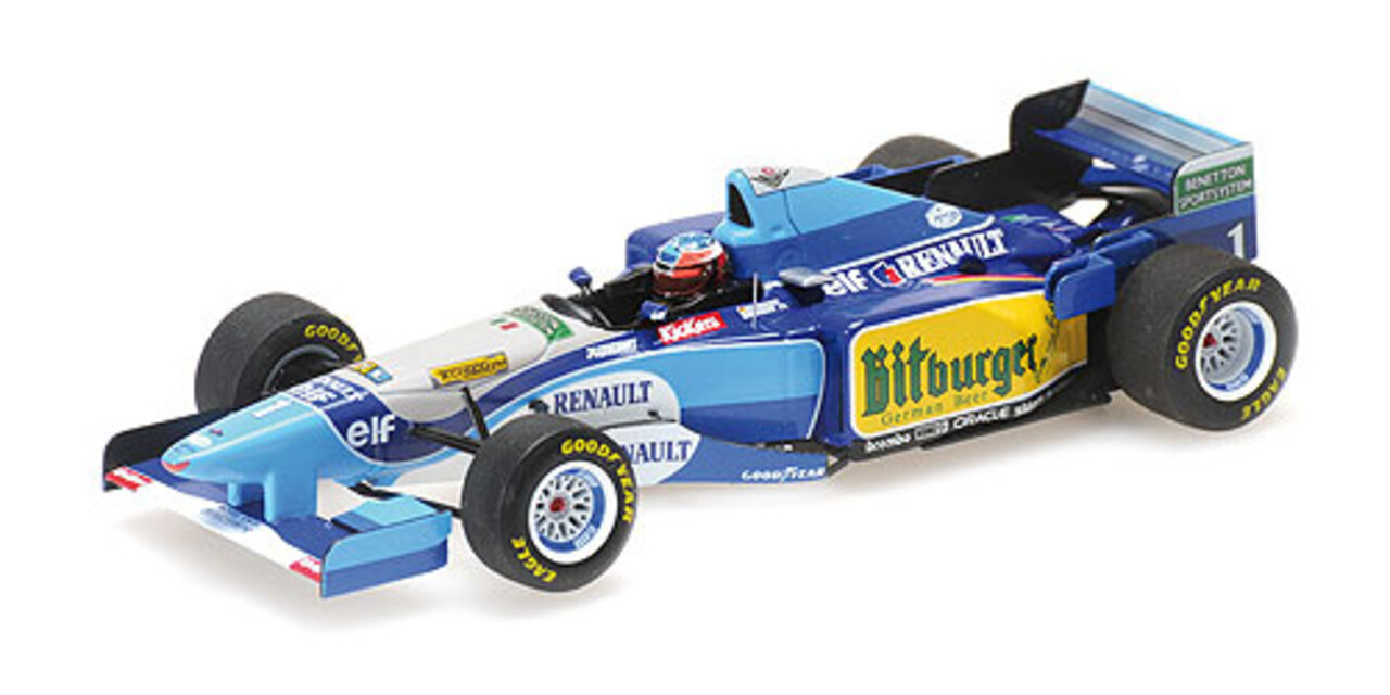 Formule 1 Benetton Renault B195, Schumacher, Winner Pacific GP 1995, W.C. - 1:43 - Minichamps