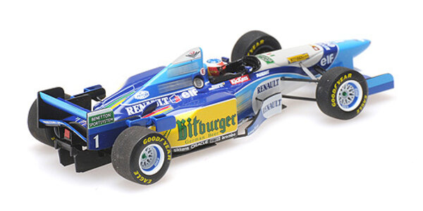 Formule 1 Benetton Renault B195, Schumacher, Winner Pacific GP 1995, W.C. - 1:43 - Minichamps