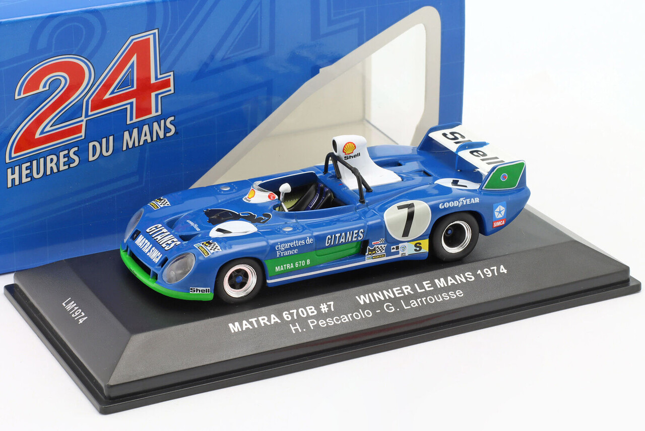 Matra Matra 670B #7 Winner Le Mans 1974 - 1:43 - IXO Models Matra Matra 670B #7 Winner Le Mans 1974 - 1:43 - IXO Models
