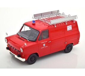 Ford Ford Transit Delivery Van + Roof Rack 1965 'Fire Department Germany' - 1:18 - KK Scale Ford Ford Transit Delivery Van + Roof Rack 1965 'Fire Department Germany' - 1:18 - KK Scale
