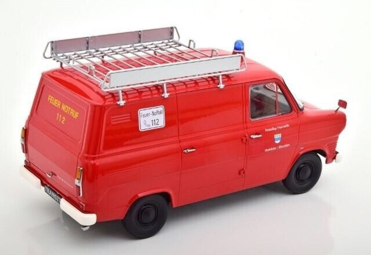 Ford Ford Transit Delivery Van + Roof Rack 1965 'Fire Department Germany' - 1:18 - KK Scale Ford Ford Transit Delivery Van + Roof Rack 1965 'Fire Department Germany' - 1:18 - KK Scale
