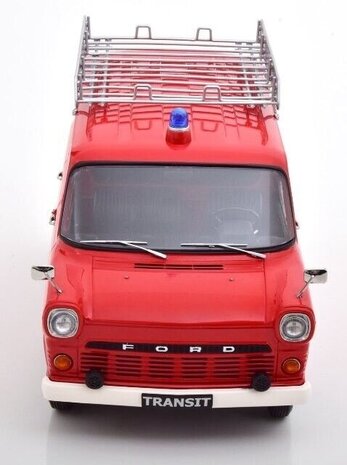 Ford Ford Transit Delivery Van + Roof Rack 1965 'Fire Department Germany' - 1:18 - KK Scale Ford Ford Transit Delivery Van + Roof Rack 1965 'Fire Department Germany' - 1:18 - KK Scale