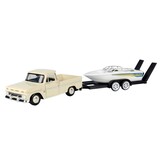 Chevrolet Chevrolet C10 Fleetside Pick-Up 1966 + Speed Boat + Trailer - 1:24 - Motor Max Chevrolet Chevrolet C10 Fleetside Pick-Up 1966 + Speed Boat + Trailer - 1:24 - Motor Max