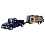 Ford Ford F-100 Pick-Up 1956 + House Trailer - 1:24 - Motor Max Ford Ford F-100 Pick-Up 1956 + House Trailer - 1:24 - Motor Max