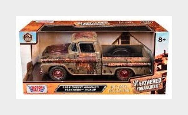 Chevrolet Chevrolet Apache Fleetside Pick-Up 1958 'Weathered Treasures' - 1:24 - Motor Max