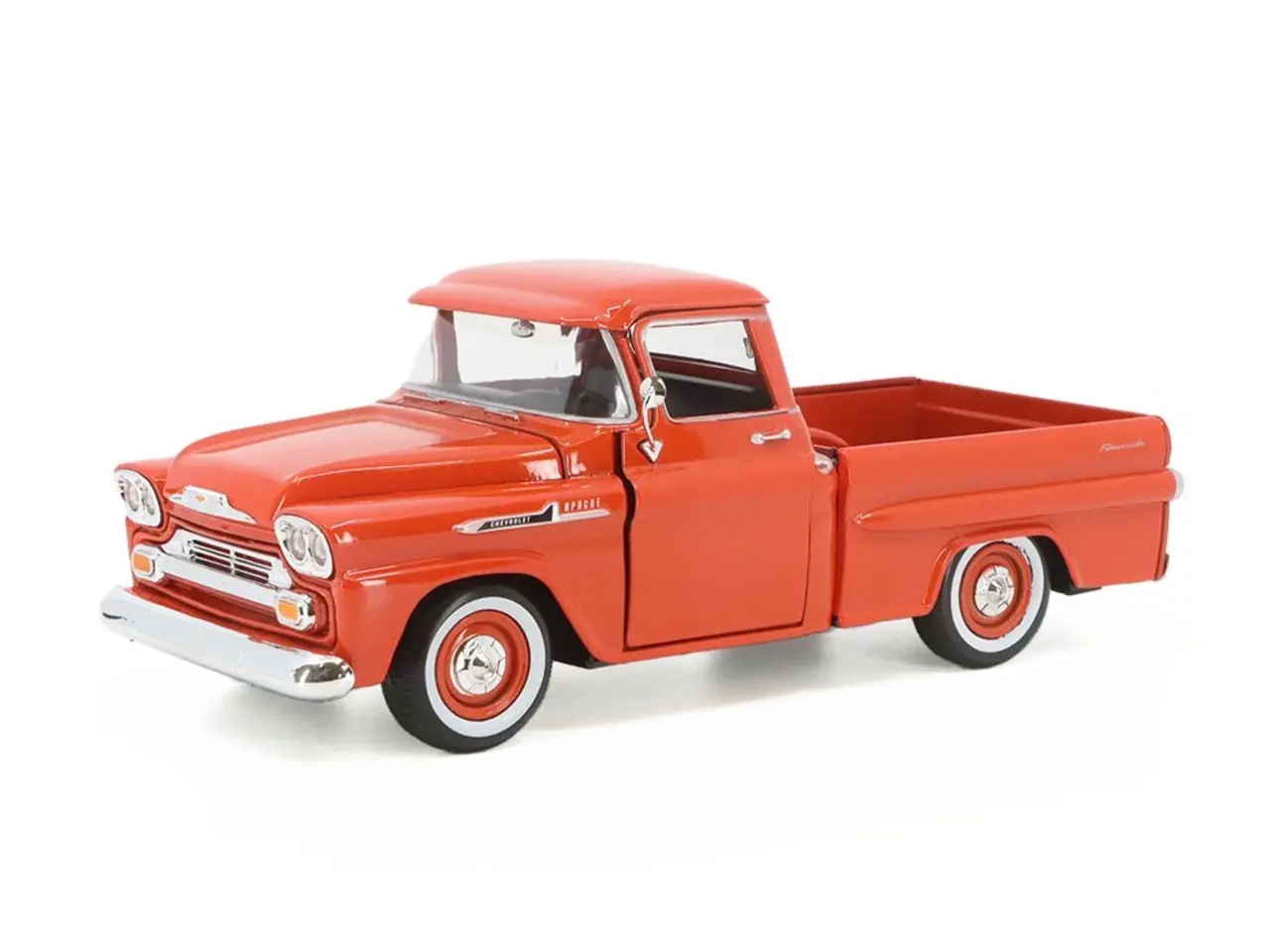 Chevrolet Chevrolet Apache Fleetside Pick-Up 1958 + Caravan - 1:24 - Motor Max
