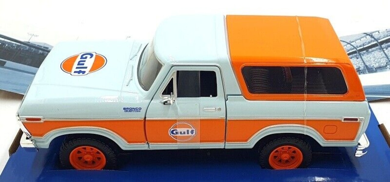 Ford Ford Bronco Hard Top 'Gulf' 1978 - 1:24 - Motor Max Ford Ford Bronco Hard Top 'Gulf' 1978 - 1:24 - Motor Max