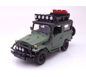 Toyota Toyota FJ40 Hard Top Off Road Version + Roof Rack 1974 - 1:24 - Motor Max Toyota Toyota FJ40 Hard Top Off Road Version + Roof Rack 1974 - 1:24 - Motor Max