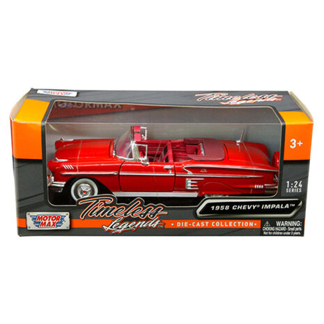 Chevrolet Chevrolet Impala Convertible 1958 - 1:24 - Motor Max Chevrolet Chevrolet Impala Convertible 1958 - 1:24 - Motor Max