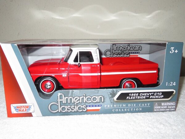 Chevrolet Chevrolet C10 Fleetside Pick-Up 1966 - 1:24 - Motor Max