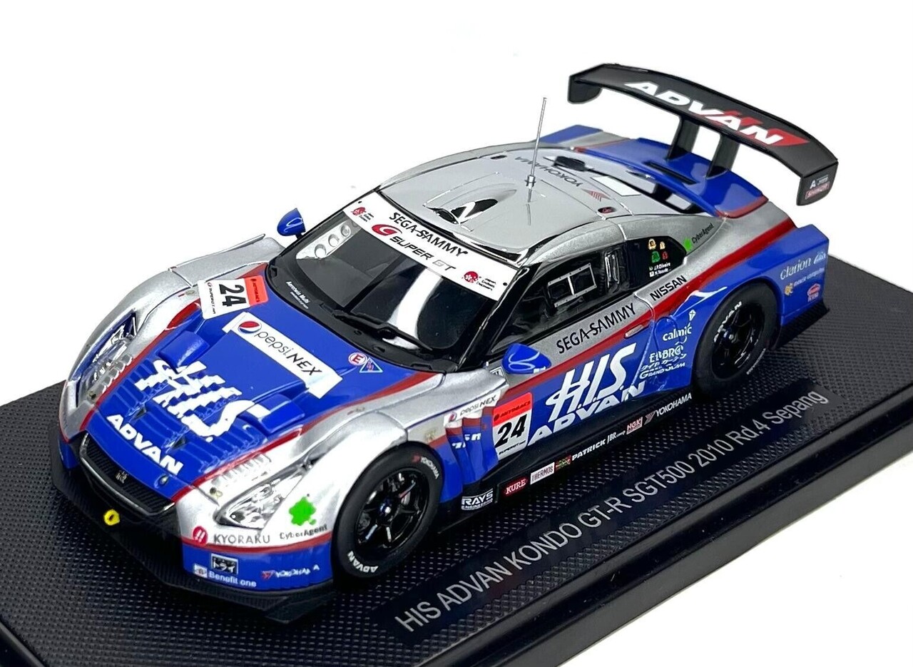 Nissan Nissan HIS Advan Kondo GT-R SGT500 Rd.4 Sepang 2010 - 1:43 - Ebbro Nissan Nissan HIS Advan Kondo GT-R SGT500 Rd.4 Sepang 2010 - 1:43 - Ebbro