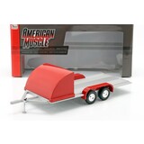 Four Wheel Open Car Hauler - 1:18 - Auto World Four Wheel Open Car Hauler - 1:18 - Auto World