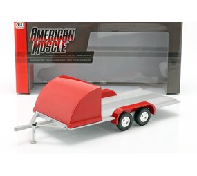 Four Wheel Open Car Hauler - 1:18 - Auto World Four Wheel Open Car Hauler - 1:18 - Auto World