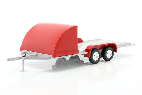 Four Wheel Open Car Hauler - 1:18 - Auto World