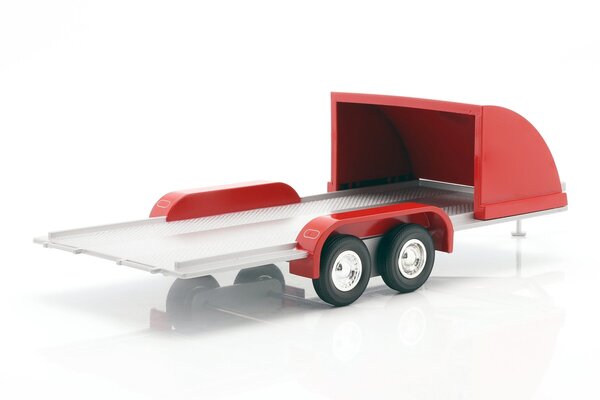 Four Wheel Open Car Hauler - 1:18 - Auto World