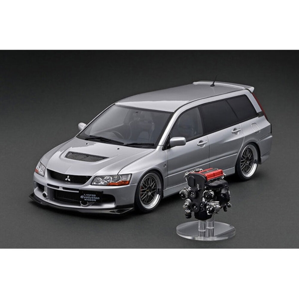 Mitsubishi Mitsubishi Lancer Evolution Wagon (CT9W) + 4G63 Engine - 1:18 - Ignition Model Mitsubishi Mitsubishi Lancer Evolution Wagon (CT9W) + 4G63 Engine - 1:18 - Ignition Model
