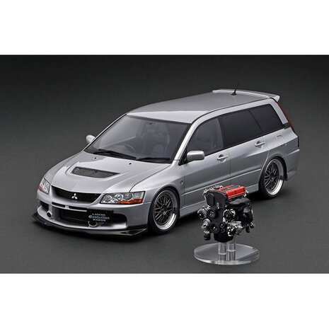 Mitsubishi Mitsubishi Lancer Evolution Wagon (CT9W) + 4G63 Engine - 1:18 - Ignition Model Mitsubishi Mitsubishi Lancer Evolution Wagon (CT9W) + 4G63 Engine - 1:18 - Ignition Model