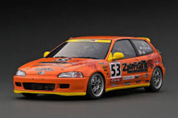 Honda Honda Civic (EG6) #53 'Zero Fighter' + VTEC (B16A) Engine - 1:18 - Ignition Model