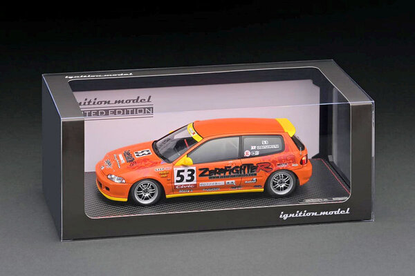 Honda Honda Civic (EG6) #53 'Zero Fighter' + VTEC (B16A) Engine - 1:18 - Ignition Model