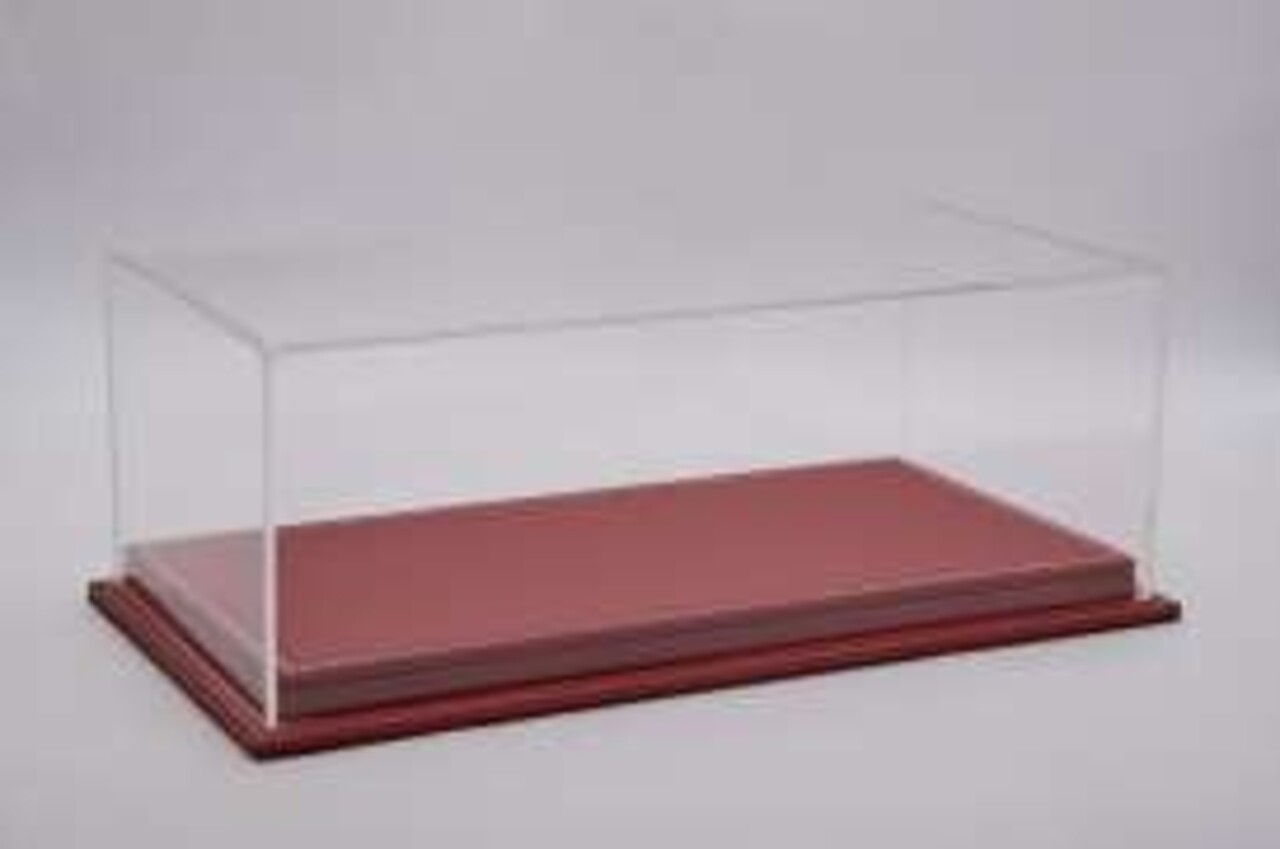 Atlantic Acrylic Display Case Mulhouse CARBON Red Leather Base - 1:8 - Atlantic Atlantic Acrylic Display Case Mulhouse CARBON Red Leather Base - 1:8 - Atlantic