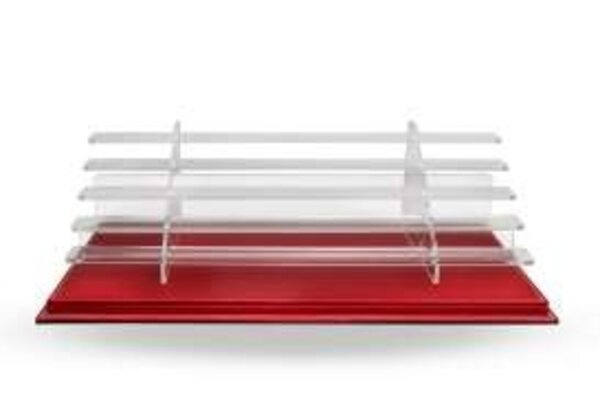 Atlantic Scale Ladder Display + Red Leather Base and Case - 1:64 - Atlantic Atlantic Scale Ladder Display + Red Leather Base and Case - 1:64 - Atlantic