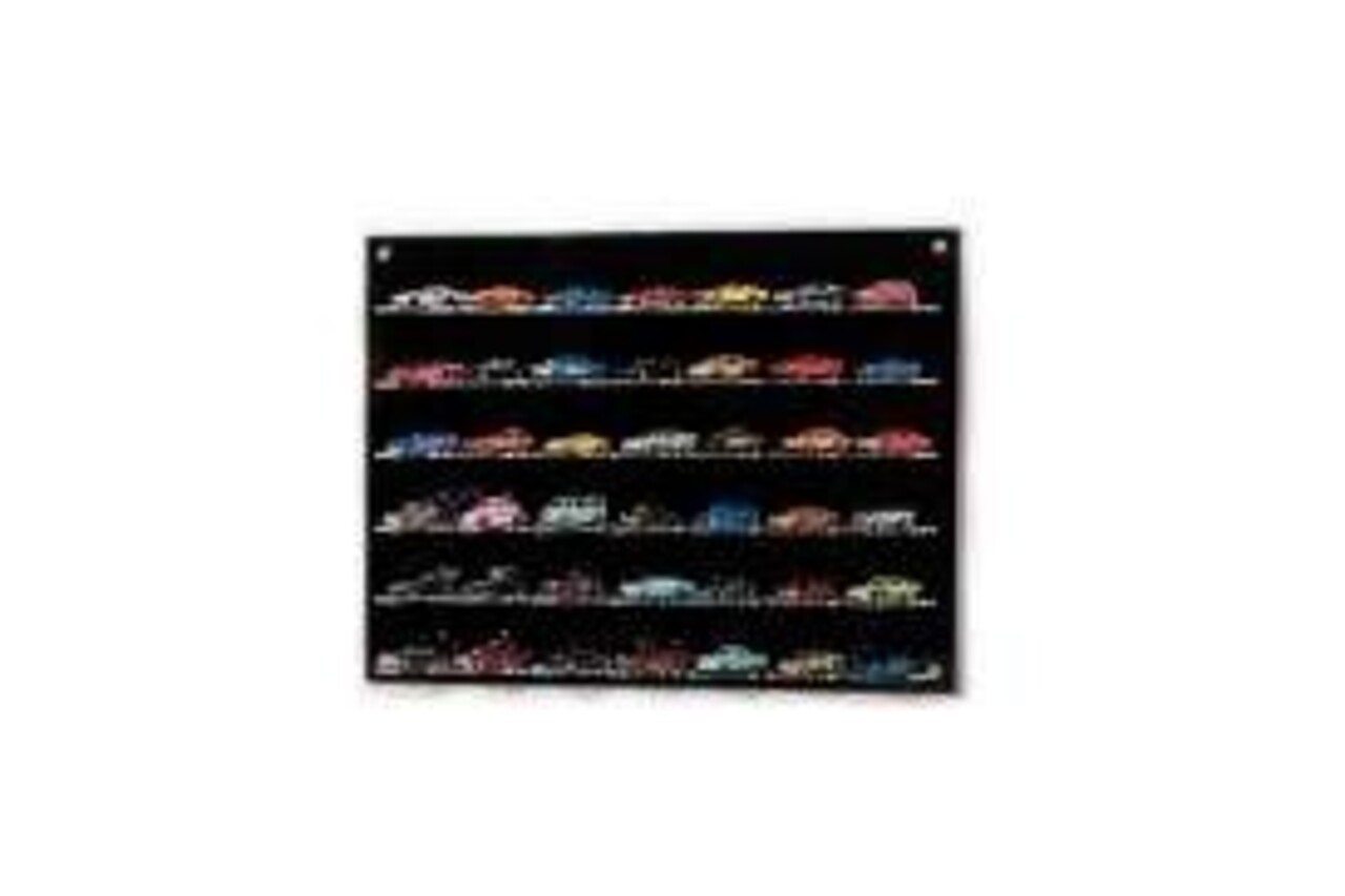 Atlantic Wall Mounted Display Case (Angled Display) for 42 Cars. - 1:64 - Atlantic Atlantic Wall Mounted Display Case (Angled Display) for 42 Cars. - 1:64 - Atlantic