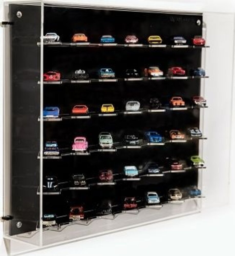 Atlantic Wall Mounted Display Case (Angled Display) for 42 Cars. - 1:64 - Atlantic Atlantic Wall Mounted Display Case (Angled Display) for 42 Cars. - 1:64 - Atlantic