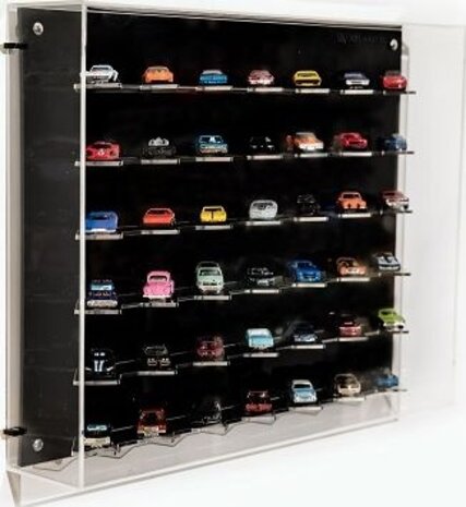 Atlantic Wall Mounted Display Case (Angled Display) for 42 Cars. - 1:64 - Atlantic Atlantic Wall Mounted Display Case (Angled Display) for 42 Cars. - 1:64 - Atlantic