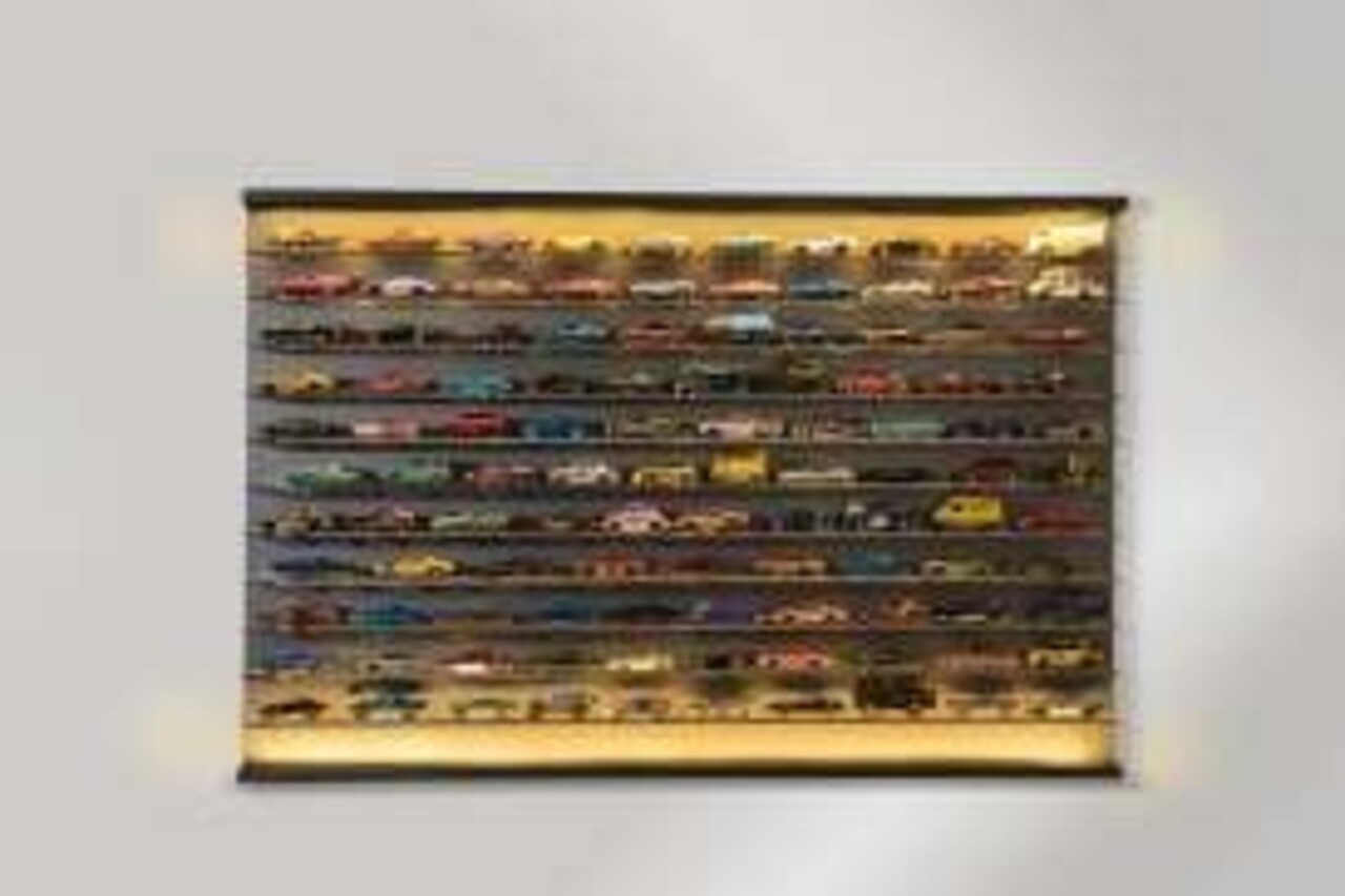 Atlantic Wall Mounted Illuminated Display Case for 120 Cars - 1:64 - Atlantic Atlantic Wall Mounted Illuminated Display Case for 120 Cars - 1:64 - Atlantic