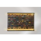 Atlantic Wall Mounted Illuminated Display Case for 120 Cars - 1:64 - Atlantic Atlantic Wall Mounted Illuminated Display Case for 120 Cars - 1:64 - Atlantic