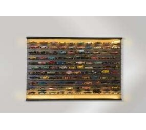 Atlantic Wall Mounted Illuminated Display Case for 120 Cars - 1:64 - Atlantic Atlantic Wall Mounted Illuminated Display Case for 120 Cars - 1:64 - Atlantic