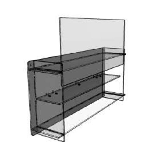 Atlantic Acrylic Multicase For Six 1:24 Scale Cars (2x2) - 1:24 - Atlantic Atlantic Acrylic Multicase For Six 1:24 Scale Cars (2x2) - 1:24 - Atlantic