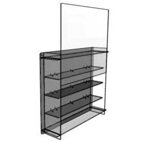 Atlantic Acrylic Multicase For Eight 1:24 Scale Cars (4x2) - 1:24 - Atlantic