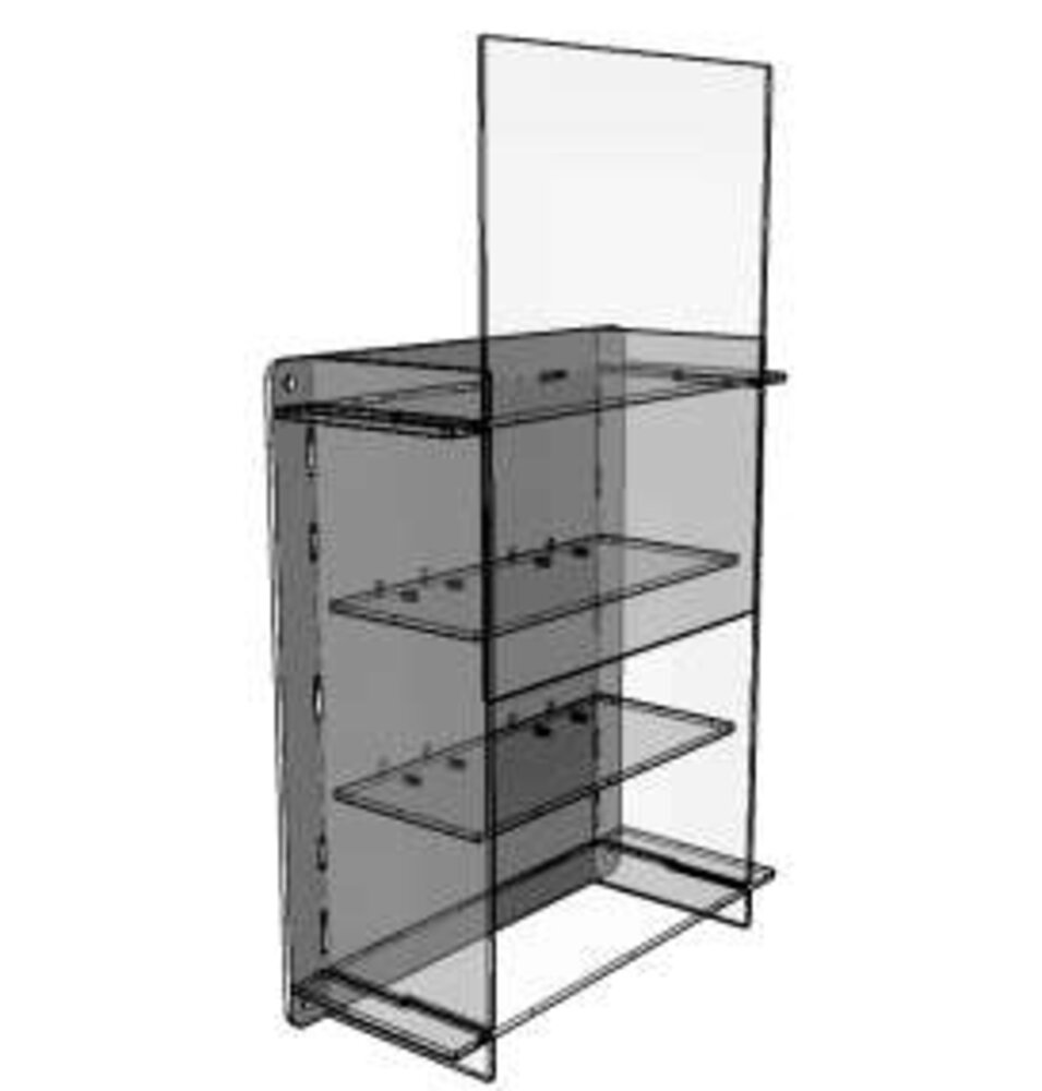 Atlantic Acrylic Multicase For Three 1:24 Scale Cars (3x1) - 1:24 - Atlantic Atlantic Acrylic Multicase For Three 1:24 Scale Cars (3x1) - 1:24 - Atlantic