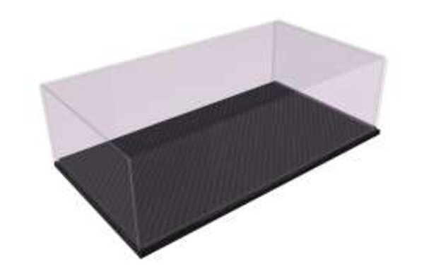 Atlantic Stuttgart Acrylic Display Case + Carbon Fiber Effect Black Base - 1:12 - Atlantic