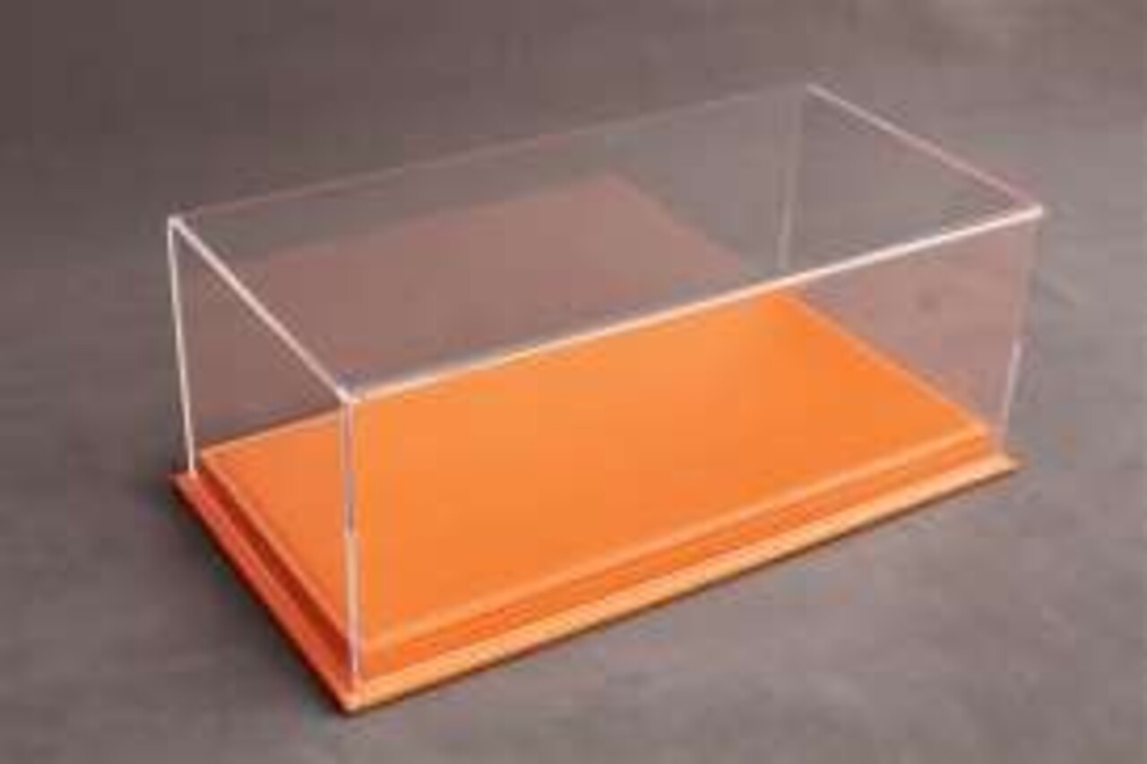 Atlantic Mulhouse Deluxe Display Case + Orange Leather Base - 1:24 - Atlantic Atlantic Mulhouse Deluxe Display Case + Orange Leather Base - 1:24 - Atlantic