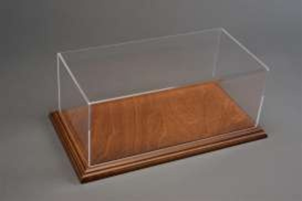Atlantic Aichi Deluxe Acrylic Display Case + Mahogany Base Narrow Edge - 1:43 - Atlantic Atlantic Aichi Deluxe Acrylic Display Case + Mahogany Base Narrow Edge - 1:43 - Atlantic