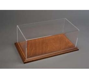 Atlantic Aichi Deluxe Acrylic Display Case + Mahogany Base Narrow Edge - 1:43 - Atlantic Atlantic Aichi Deluxe Acrylic Display Case + Mahogany Base Narrow Edge - 1:43 - Atlantic