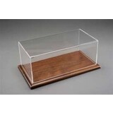 Atlantic Molsheim Deluxe Display Case + Mahogany Wood Base Wide Edge - 1:43 - Atlantic Atlantic Molsheim Deluxe Display Case + Mahogany Wood Base Wide Edge - 1:43 - Atlantic